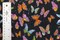 1 Yard Butterflies 4-Way Stretch Sequin Mesh Printed Fabric 36" x 60"
